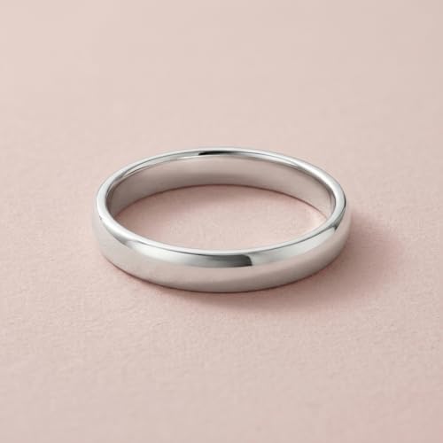 Image of High Polish Regular Wear Unisex Silver Finger Ring Band in Pure 92.5 Sterling Silver For Women Girls Men Boys | Chandi Ki Ring | Thumb Ring | Gift For Her & Him |