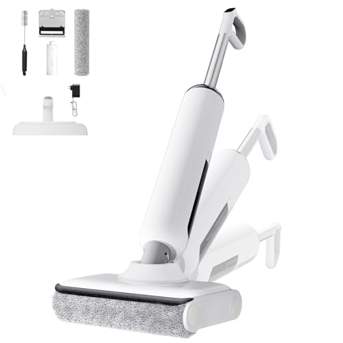Image of Wet Dry Vacuum Cleaner, Cordless Vacuum Mop Combo for Hard Floors, 23000Pa Powerful Suction, 180 Lay-Flat, Self-Cleaning Floor Washer with 45 Min Runtime, Anti-Tangle Brush, Dual Tank