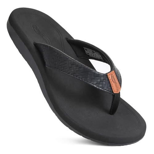 AEROTHOTIC Womens Flip Flops Arch Support Slip On Recovery Plantar Fasciitis Relief Orthotic Slippers – Lightweight Thong Cushioning Sandals Women – Indoor Outdoor Beach Yoga Mat Footbed Footwear - Main Image