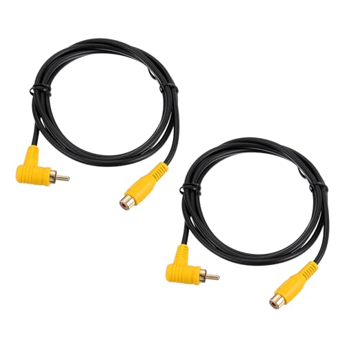 QUARKZMAN Kabel RCA 1RCA męski Bend do 1RCA żeński kabel audio wideo do subwoofera wzmacniacza kina domowego DVD TV