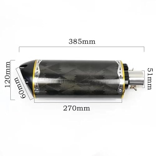 Composants de montage lien d'échappement moto 51mm Type-D - 2