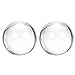 uxcell 2pcs Acrylic Clear Contact Juggling Ball 60mm with Ball Bag