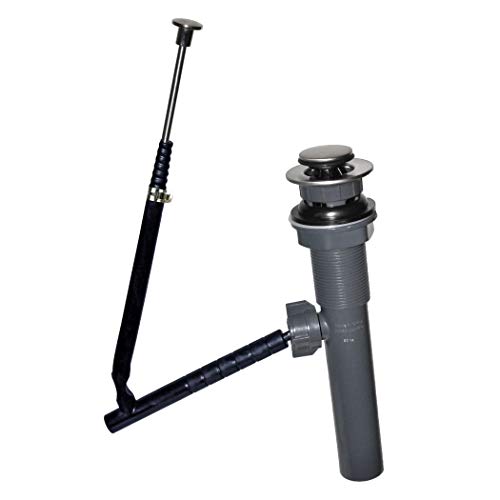 Danco EZ Connect Pop-up Plastic Lavatory Drain, Brushed Nickel, 10693X