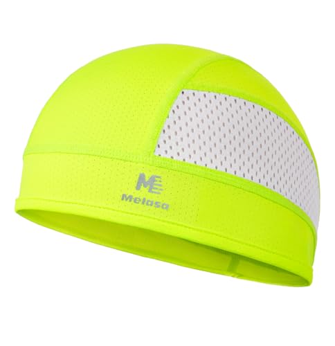 Image of MELASA Cooling Skull Cap Breathable Sweat-Wicking Under Helmet | Lightweight, Quick-Dry, Snug Fit, No Slipping for Men Women Cycling, Outdoor Work Hard Hat Liner, Motorcycling, Sports