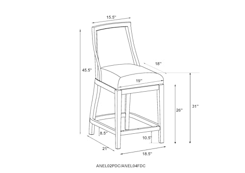 Image of Ellie Bar Height Stool with Backrest - Light Gray Upholstered Seat, White Rubberwood Frame, 360 Memory Return Swivel, and Metal Kick Plate - Modern Kitchen & Home Bar Seating by Alaterre Furniture
