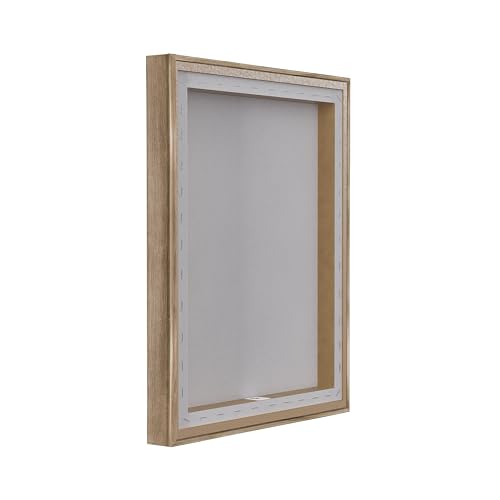 Image of Jungle Animals Bathroom Signage, 16 x 20 Inch Canvas in Floater Frame Set | Stupell Industries . By Rachel Nieman . Ready to hang . Great for bath and laundry . Made in USA