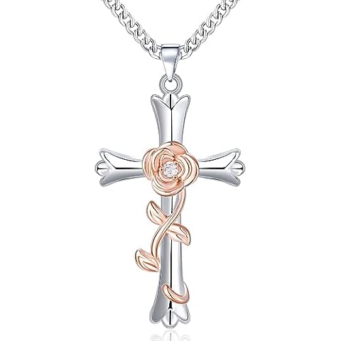 Mesovor Faith Cross Necklace for Women Cover