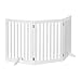 Relaxdays Absperrgitter, verstellbares Schutzgitter für Hunde, Kinder Absperrgitter, Kamin & Ofen, MDF, 70x154 cm, weiß
