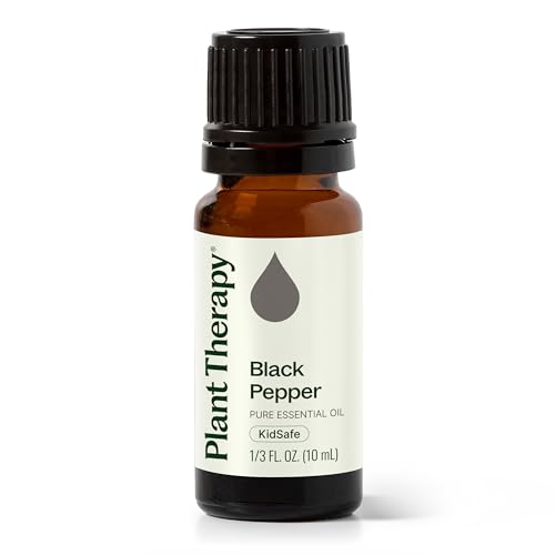 Plant Therapy Black Pepper Essential Oil 10 mL (1/3 oz) 100% Pure, Undiluted, Therapeutic Grade