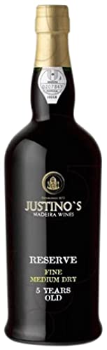 3 × Justinos Madeira Rich 5 Años Medium Negramoll Madeira (Caja de 3 Botellas de 75 cl)