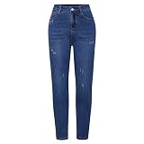 HappyDecor Women's Stretch Loose Slim Fit Denim Trousers, Oversized Jeans Casual Jeans (as1, Alpha,