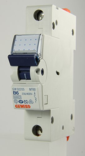 MT60 LS SCHALTER C6A 1P disjoncteur 6kA 1TE pour armoire modulaire