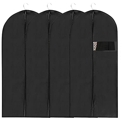 Splend 4 Piezas Funda Protectora de Ropa, Fundas Protectoras Antipolillas para Ropa con Cremallera, Fundas de Ropa, para Almacenamiento de...