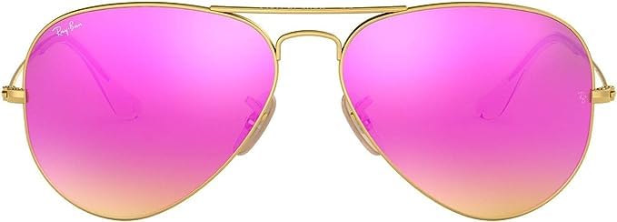 Ray-Ban RB3025 Aviator Metal Unisex Sunglasses For Men For Women + VISIOVA Accessories Bundle Kit3