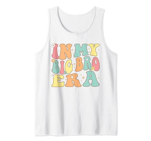 In My Big Bro Era Groovy Big Brother Weihnachten Geburtstag Tank Top