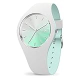 Kollektion ICE duo chic ICE-WATCH - ICE duo chic White aqua - Weiße Damenuhr mit Silikonarmband - 016984 (Medium)