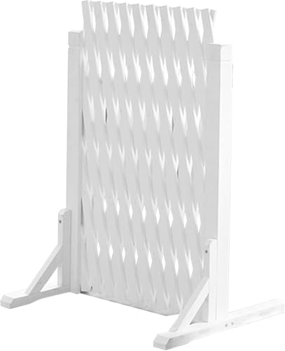 Portail de jardin extensible en bois avec treillis autoportant pour l'intimité