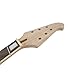 Yinfente Guitar Neck 22 fret 24.75 inch Electric Guitar Rosewood Guitar Fretboard Binding Headstock Block Inlay
