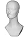 White Female Styrofoam Head with Neckline