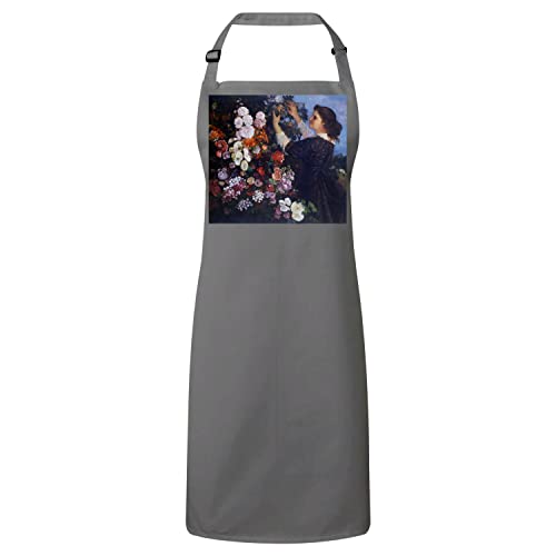 Tablier cuisine art Courbet gris, le cadeau idéal pour passionnés