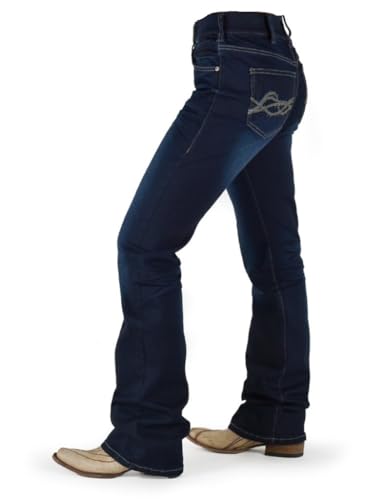 Cowgirl Tuff Women's Pull-on Dark DFMI Jeans & Cooling Towel Bundle3