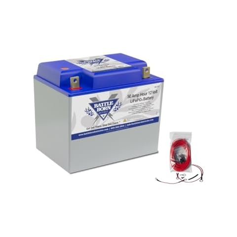 50Ah 12V Heated Lithium-Ion (LiFePO4) RV, Marine, Solar, & Off Grid Battery - Integrated Heating Technology - Internal BMS, High & Low Temperature Protection - Battle Born Batteries Cover