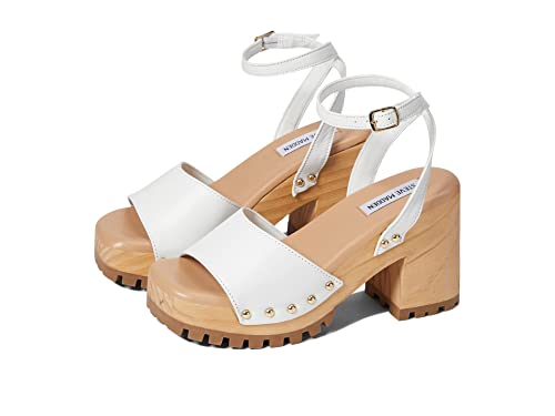 Sandales à talons Ocala Steve Madden en cuir blanc taille 38