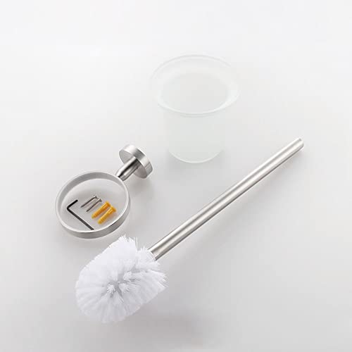 Porte-serviettes nickel brossé et kit accessoires salle de bain inox