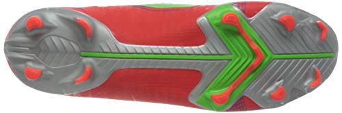 Image of Nike Unisex's Football Soccer Shoe, Bright Crimson Metallic Silver, 11