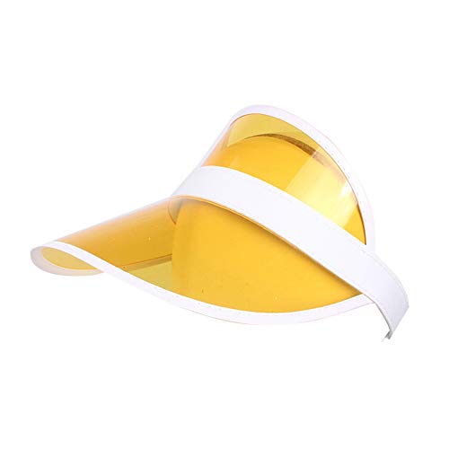 ink2055 Girls Hats Fashion Summer Outdoor Sports Sun Protection Cap Hat Unisex Clear Plastic Visor Hat