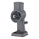 Zyliss Alu Trommelreibe, Käsereibe mit Kurbel, Gemüsereibe mit Trommelklingen/Trommelblättern, Gemüseschneider für Käse, Gurken, Karotten, Nüsse, 5 Jahre Garantie