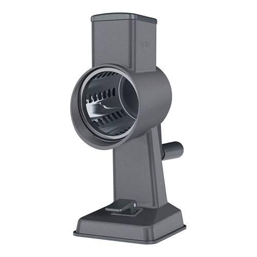 Zyliss Gourmet Drum Grater - Multipurpose Kitchen Grater for Vegetables, Hard Cheeses, Nutes, Fruits & Chocolates - Simplify Healthy Meal Prep - Shredder for Countertop Use - Single