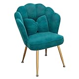 Améliorez votre espace de vie avec cette luxueuse chaise en forme de coquillage. Les pieds élégants en métal doré ajoutent une touche rétro, ce qui fait de cette chaise de maquillage une pièce d'accent parfaite. Idéal pour embellir votre chambre ou votre salon, cette élégante chaise captive les invités et complète tout décor. Un ajout indispensable à votre collection de meubles de maison.