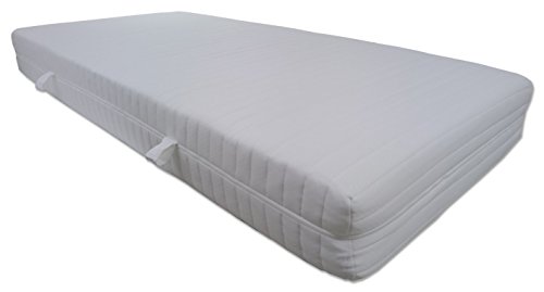 Q XXL Soft 9 Zonen Orthopädische Kaltschaummatratze 180x200 x ca.23,5 cm Kern mit gesteppten Doppeltuchbezug ca. 25 cm (H2) Made in Germany