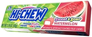 HI-CHEW Watermelon Sticks, 15-Pack, Unique Fun Soft & Chewy Taffy Candy, 1.76oz Each - Made with Immensely Juicy Fruity Flavors