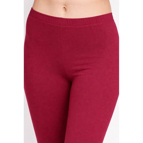 Image of Women Cotton Ankle Leggings Combo | Soft Stretchable Breathable Fabric | High Waist Comfortable Fit Bottom Wear for Kurti Office Casual & Daily Use
