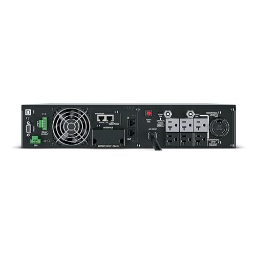Image of CyberPower OL3000RTXL2UN 30A Smart App Online UPS Battery Backup and Surge Protector, 3000VA /2700W, 7 Outlets, 2U Rack /Tower, Pre-Installed RMCARD205, EBM Option, UL Certified