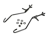 MOTO NOSTRA Reparatur Set Gepäckträger klappbar vorne schwarz kompatibel für Vespa V50, PV125, ET3, PX, Rally, Sprint, TS, GT, GTR Ersatz Revisionskit