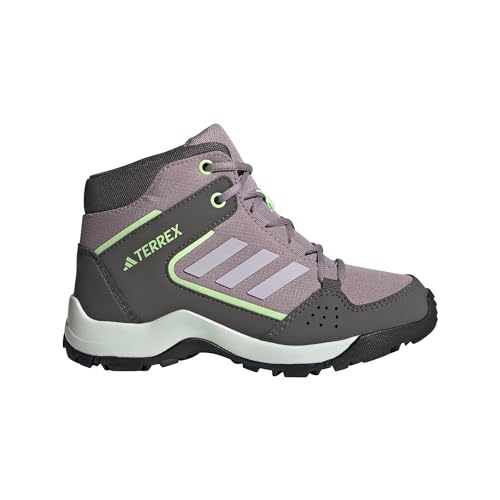 Adidas Unisex-Child Terrex Hyperhiker Mid, Preloved Fig/Silver Dawn/Green Spark, 10.5K