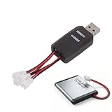 Dilwe CX405 4CH Micro USB Ladegerät, 4-LEDs unabhängig zu 4-Kanäle, für Mcpx/ Molex/ JST Stecker Akku, für 1S 3.7V Lipo LiHV 3.8V Akku für RC Hubschrauber usw.