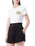 short sleeves slim fit t-shirt in 30/1 cotton jersey with embroidered cactus Love Moschino patch.