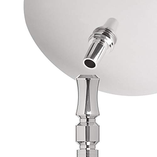 DILAW® TRIPHAN Shisha Edelstahl Silber V2A 66cm Hookah Medium + LED Licht | Wasserpfeife Kaminkopf Komplettset… – Bild 6