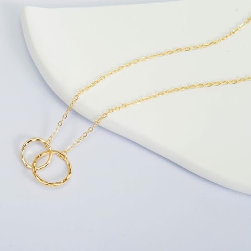 IPINK-Bonus Sisters Gift Sister-in-Law Sister of The Groom Wedding Flower Girl Bridal Shower StepSister Gifts Birthday Wedding Gift (Linked Circle)4