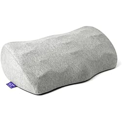 C CUSHION LAB Ergonomic Foot Rest for Under Desk - Patented Massage Ridge Design Memory Foam Foot Stool Pillow for Work, Home, Gaming, Computer, Office Chair - Footrest for Back & Hip Pain Relief