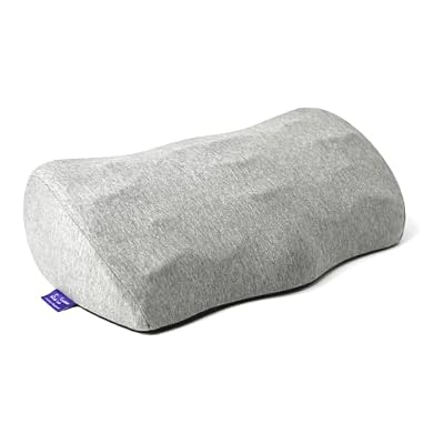 C CUSHION LAB Ergonomic Foot Rest for Under Desk - Patented Massage Ridge Design Memory Foam Foot Stool Pillow for Work, Home, Gaming, Computer, Office Chair - Footrest for Back & Hip Pain Relief
