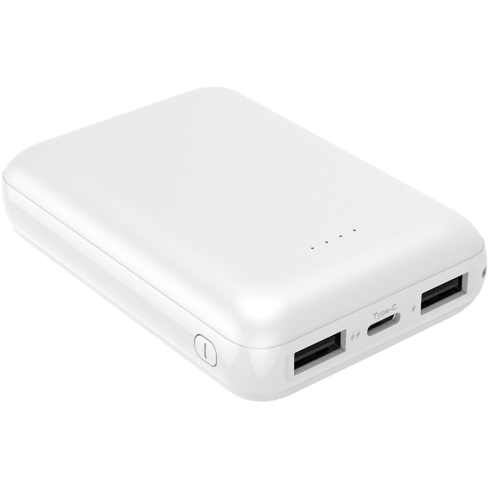 モバイルバッテリー 10000mAh ホワイト モバイルバッテリー バッテリー 軽量 薄型 iPhone 大容量 10000mAh