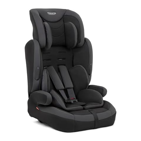 Graco Endure Group 1/2/3 Car Seat, Black/Grey Cover