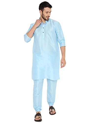 Image of Maharaja Banarasi Dupion Silk Kurta Pjama Set for Men