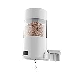 Amplia aplicación: funciona con la mayoría de los tipos de comida para peces, como pienso seco, suelto y partículas, copos, pellets, polvo y pequeñas rayas. Ideal para acuarios de diferentes tamaños.