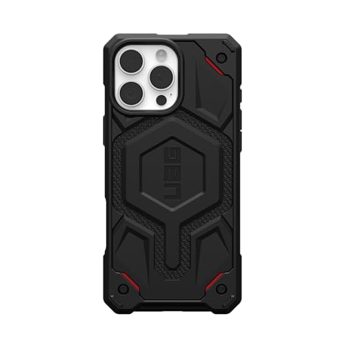 Image of Urban Armor Gear UAG Monarch Pro Magnetic Compatible, Rugged Heavy Duty Shockproof Military Grade Protective Case /Cover Designed for iPhone 17 Pro Max (2025) - Kevlar Black